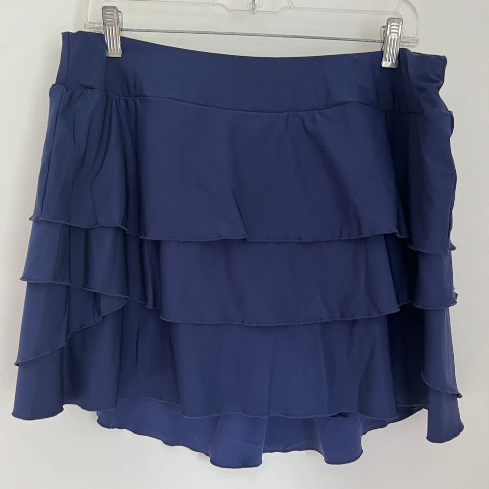 Kyodan pickleball skort, ruffles, Navy‎ XL